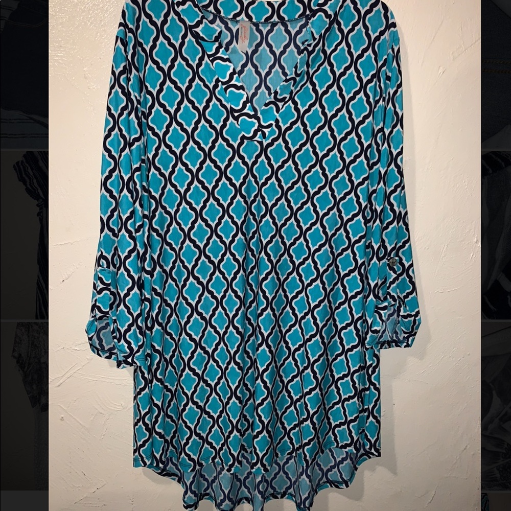 PLUS SIZE teal tunic